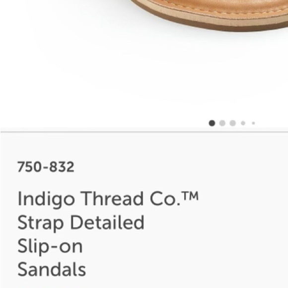 Indigo thread Co shoes summer sandals light nude cream taupe‎ 8 - Picture 3 of 3